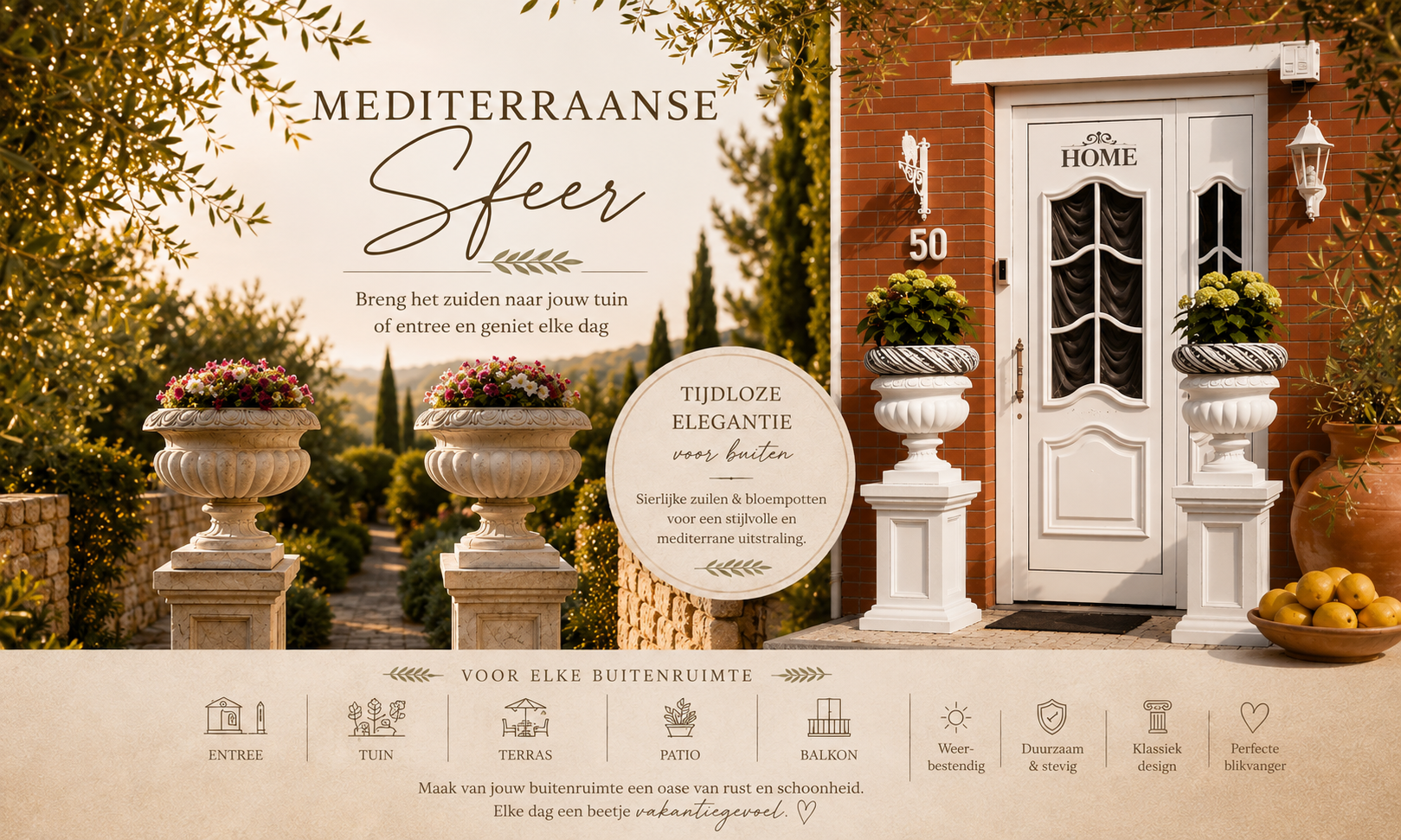 Ardalos luxe betonnen tuin-elementen